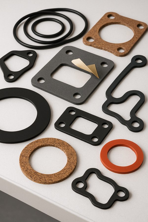 Collection of finished die-cut gaskets